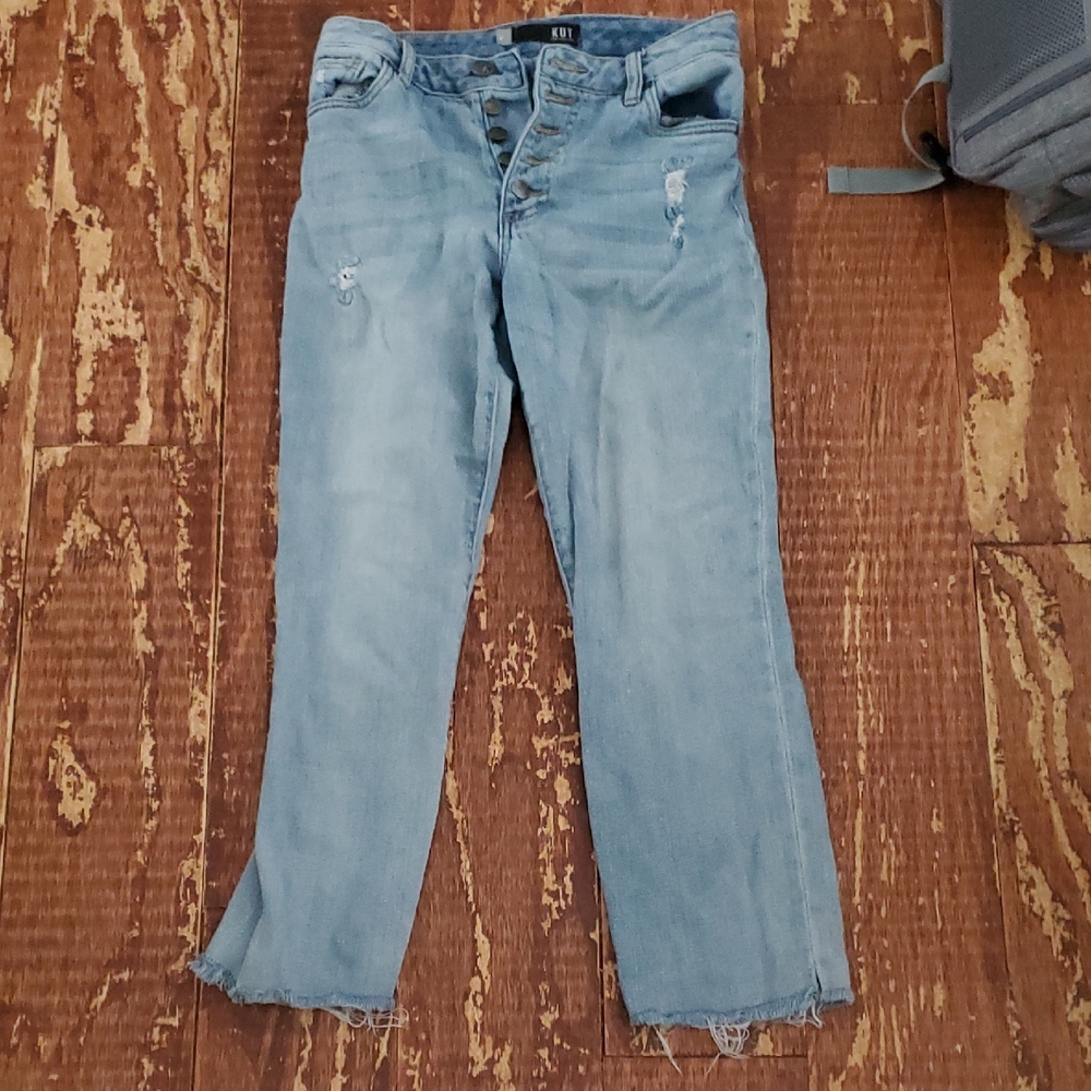 Light Blue Distressed Jeans